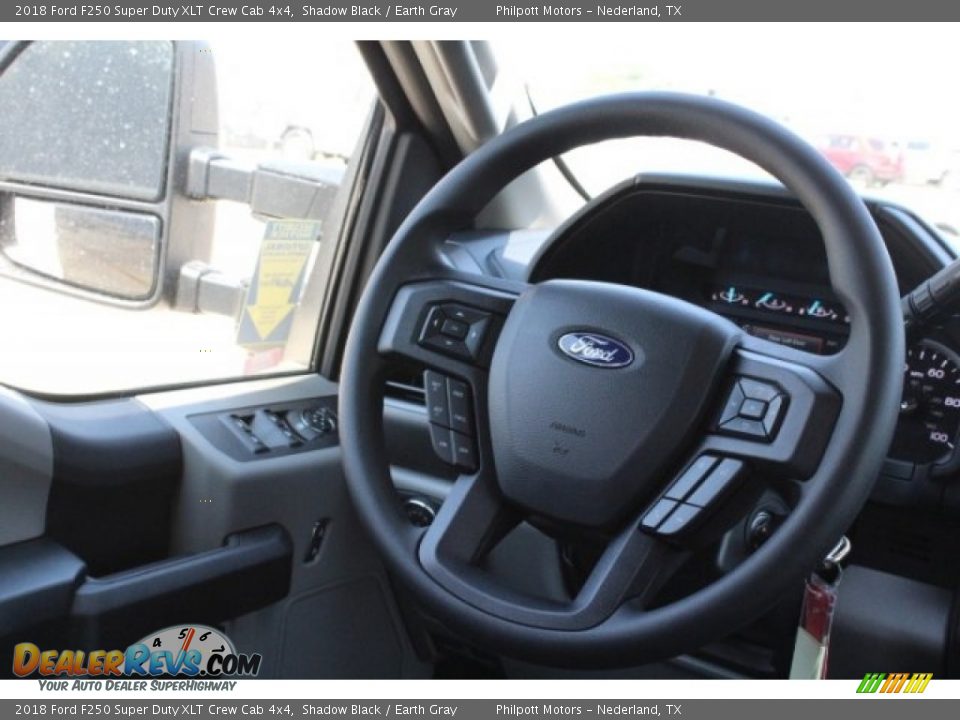 2018 Ford F250 Super Duty XLT Crew Cab 4x4 Shadow Black / Earth Gray Photo #25