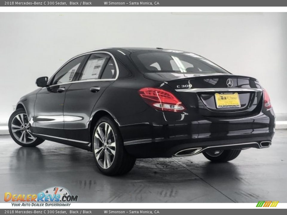 2018 Mercedes-Benz C 300 Sedan Black / Black Photo #3