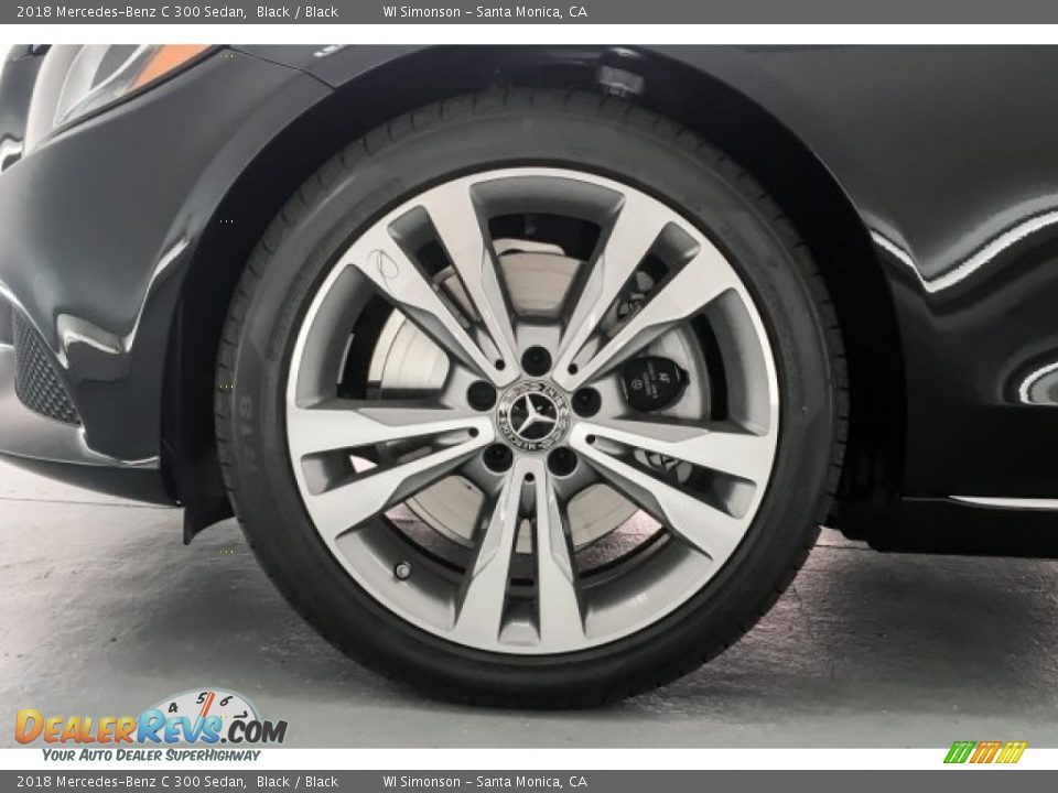 2018 Mercedes-Benz C 300 Sedan Black / Black Photo #9