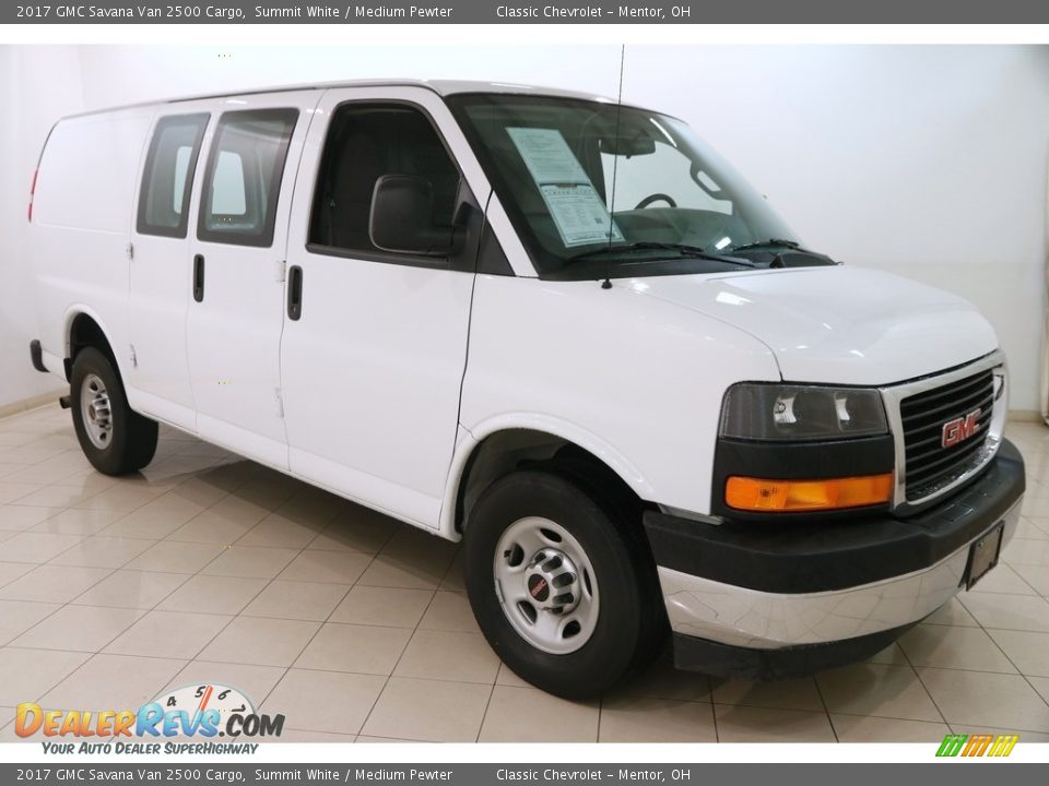 2017 GMC Savana Van 2500 Cargo Summit White / Medium Pewter Photo #1