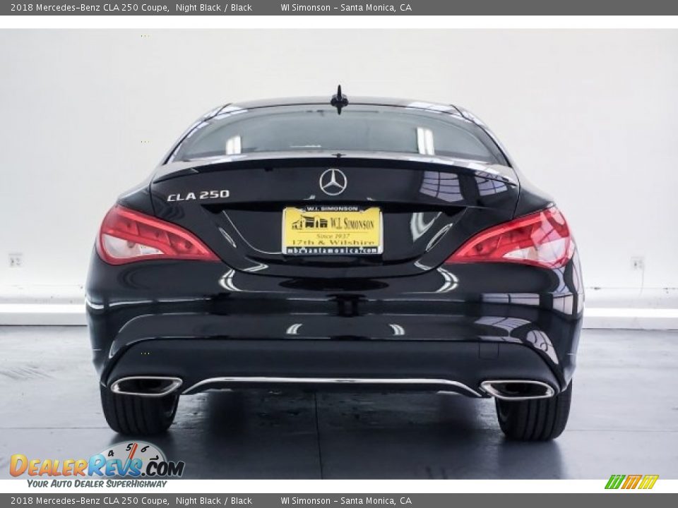 2018 Mercedes-Benz CLA 250 Coupe Night Black / Black Photo #4