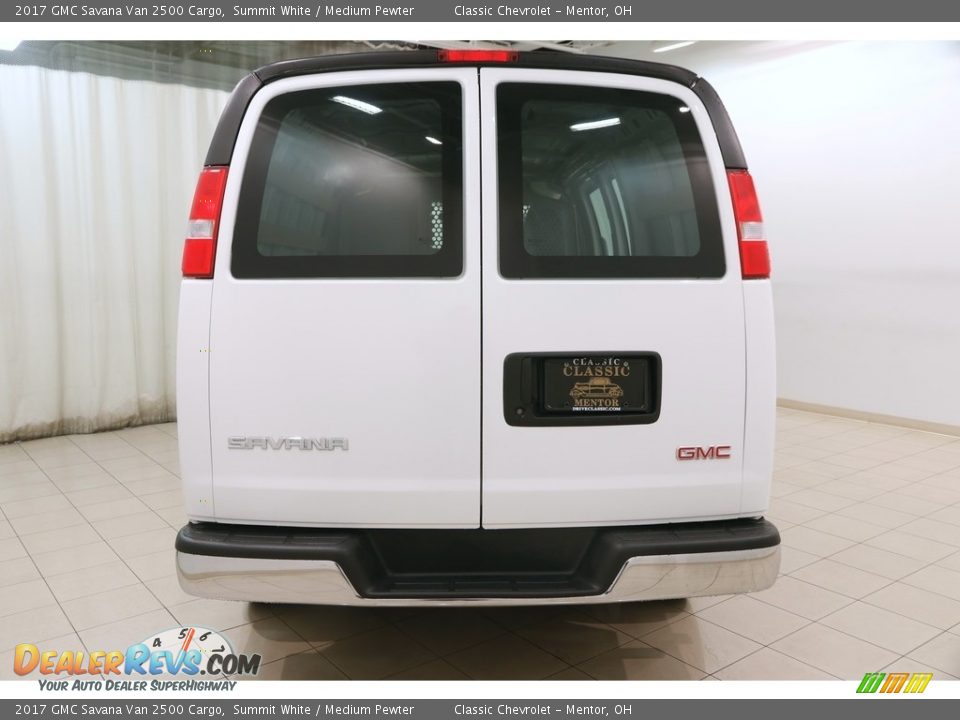 2017 GMC Savana Van 2500 Cargo Summit White / Medium Pewter Photo #13