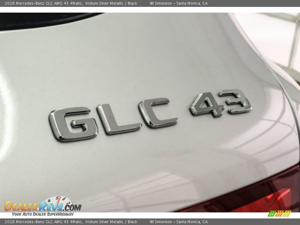2018 Mercedes-Benz GLC AMG 43 4Matic Iridium Silver Metallic / Black Photo #7