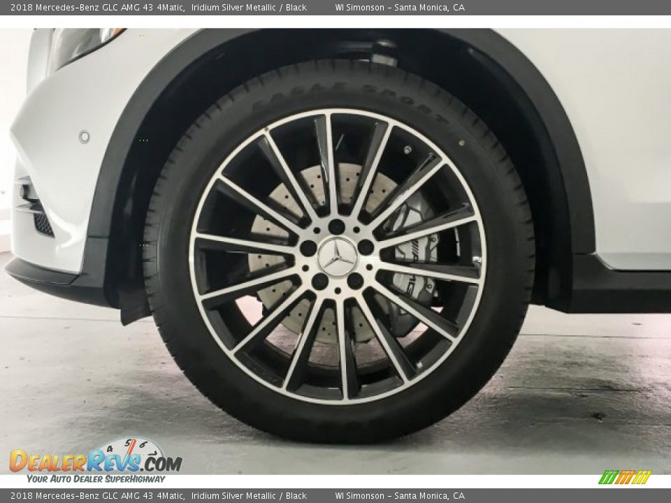 2018 Mercedes-Benz GLC AMG 43 4Matic Iridium Silver Metallic / Black Photo #8
