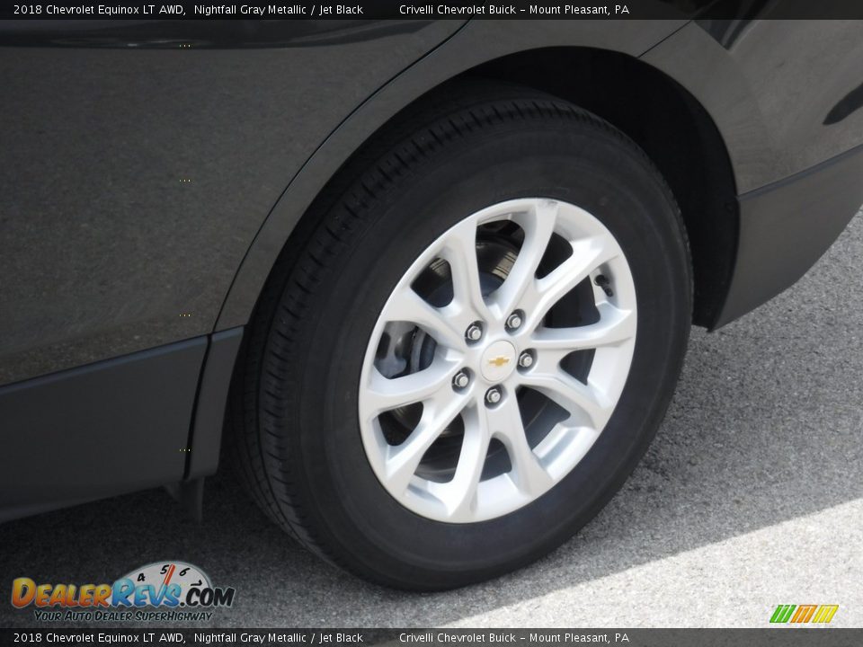 2018 Chevrolet Equinox LT AWD Nightfall Gray Metallic / Jet Black Photo #3