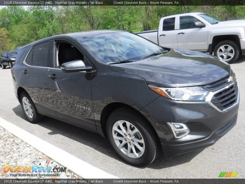 2018 Chevrolet Equinox LT AWD Nightfall Gray Metallic / Jet Black Photo #5