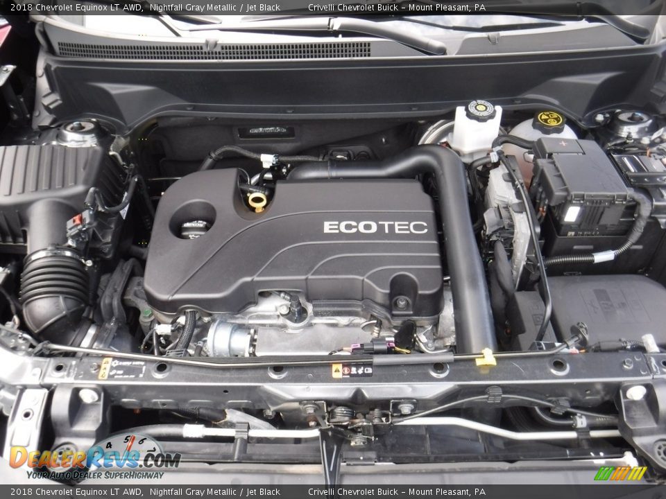 2018 Chevrolet Equinox LT AWD Nightfall Gray Metallic / Jet Black Photo #10