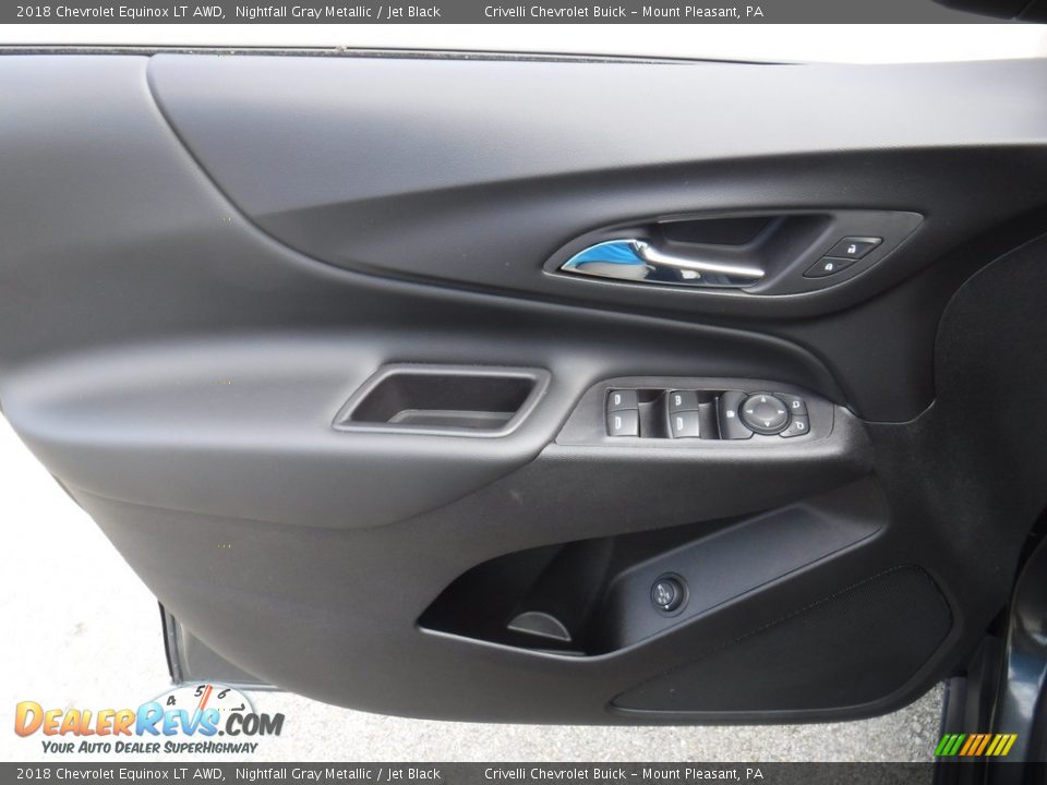 2018 Chevrolet Equinox LT AWD Nightfall Gray Metallic / Jet Black Photo #11