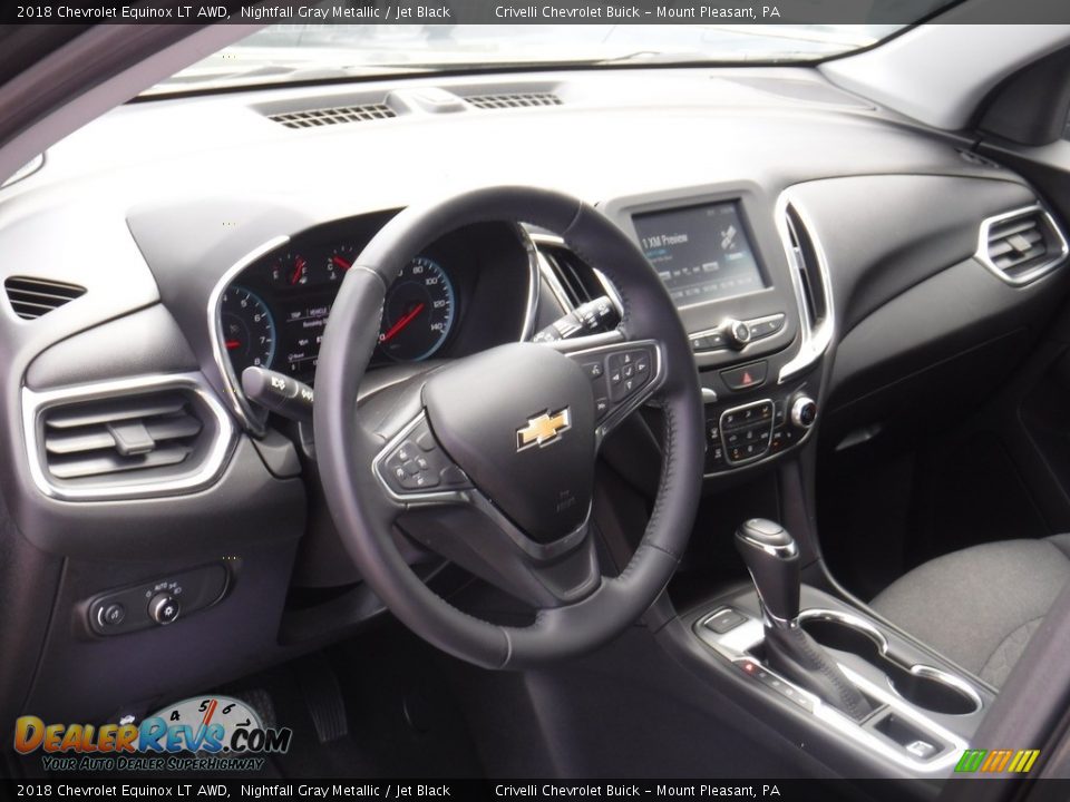 2018 Chevrolet Equinox LT AWD Nightfall Gray Metallic / Jet Black Photo #12