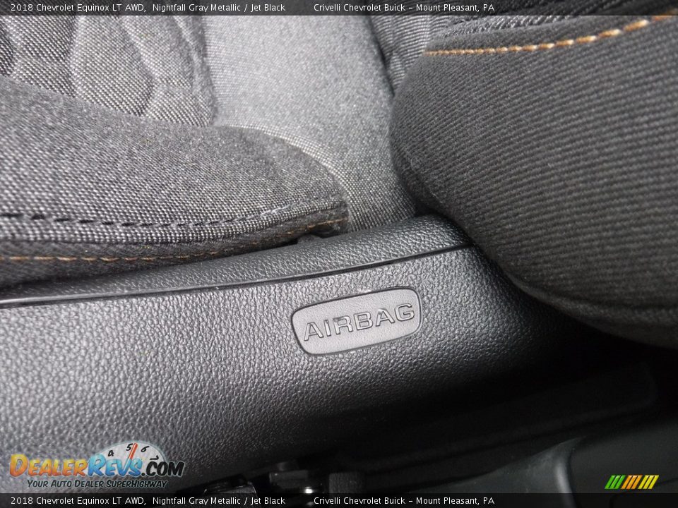 2018 Chevrolet Equinox LT AWD Nightfall Gray Metallic / Jet Black Photo #15