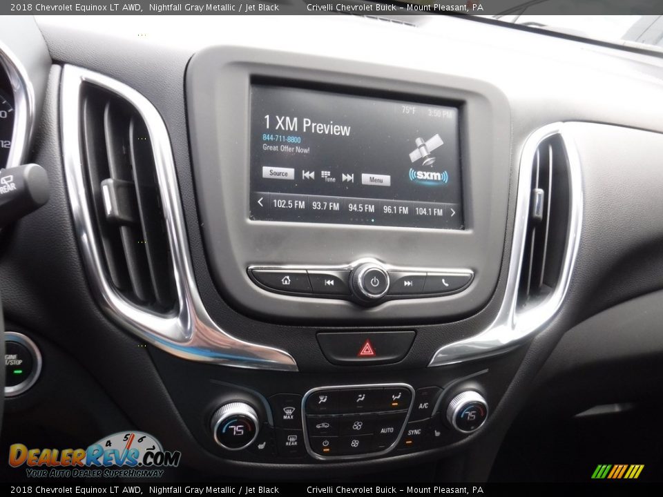 2018 Chevrolet Equinox LT AWD Nightfall Gray Metallic / Jet Black Photo #16