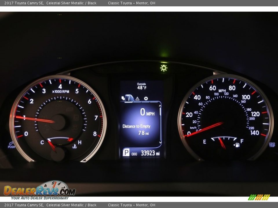 2017 Toyota Camry SE Celestial Silver Metallic / Black Photo #7