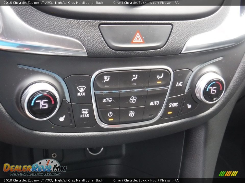 2018 Chevrolet Equinox LT AWD Nightfall Gray Metallic / Jet Black Photo #18
