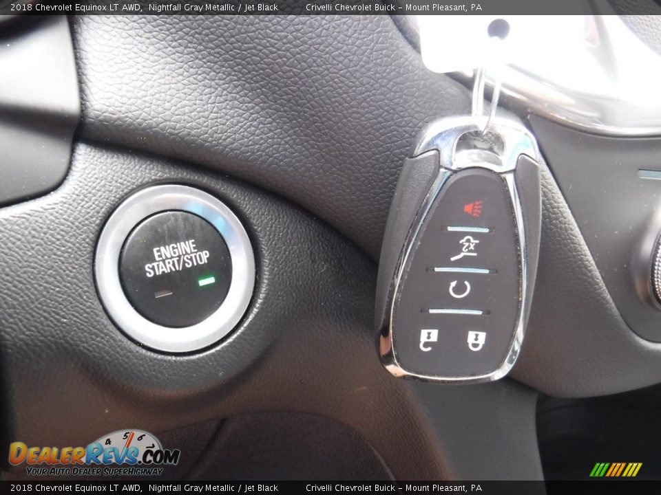 2018 Chevrolet Equinox LT AWD Nightfall Gray Metallic / Jet Black Photo #21