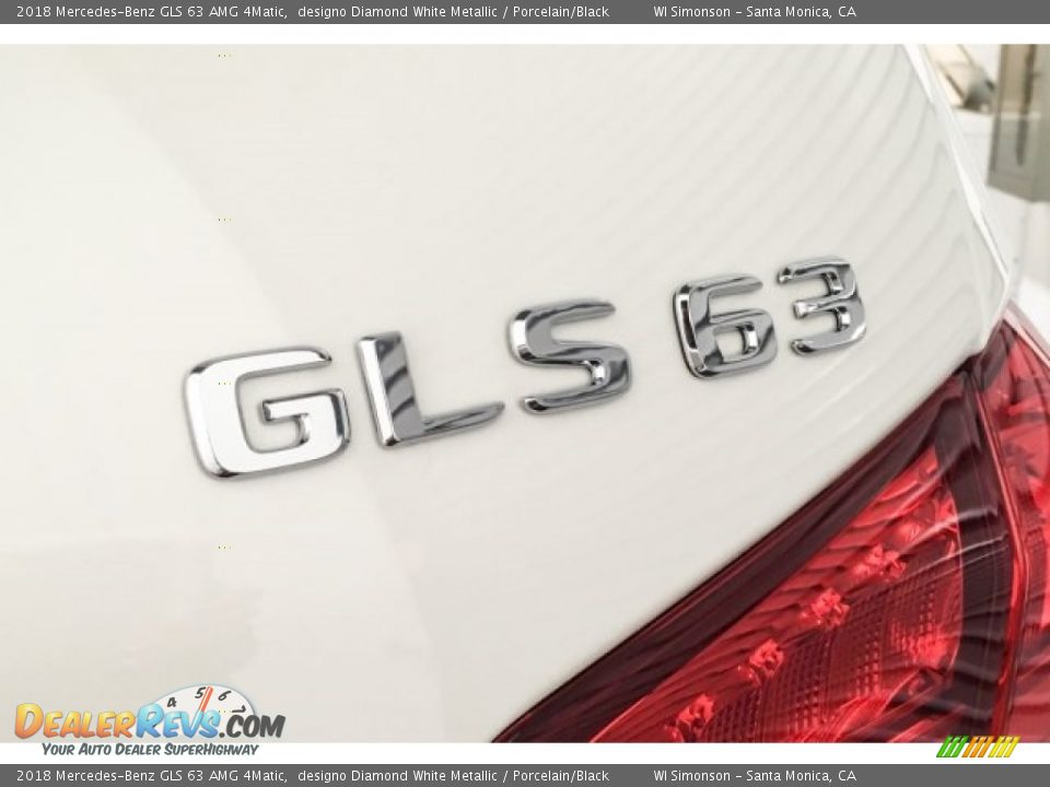 2018 Mercedes-Benz GLS 63 AMG 4Matic designo Diamond White Metallic / Porcelain/Black Photo #7