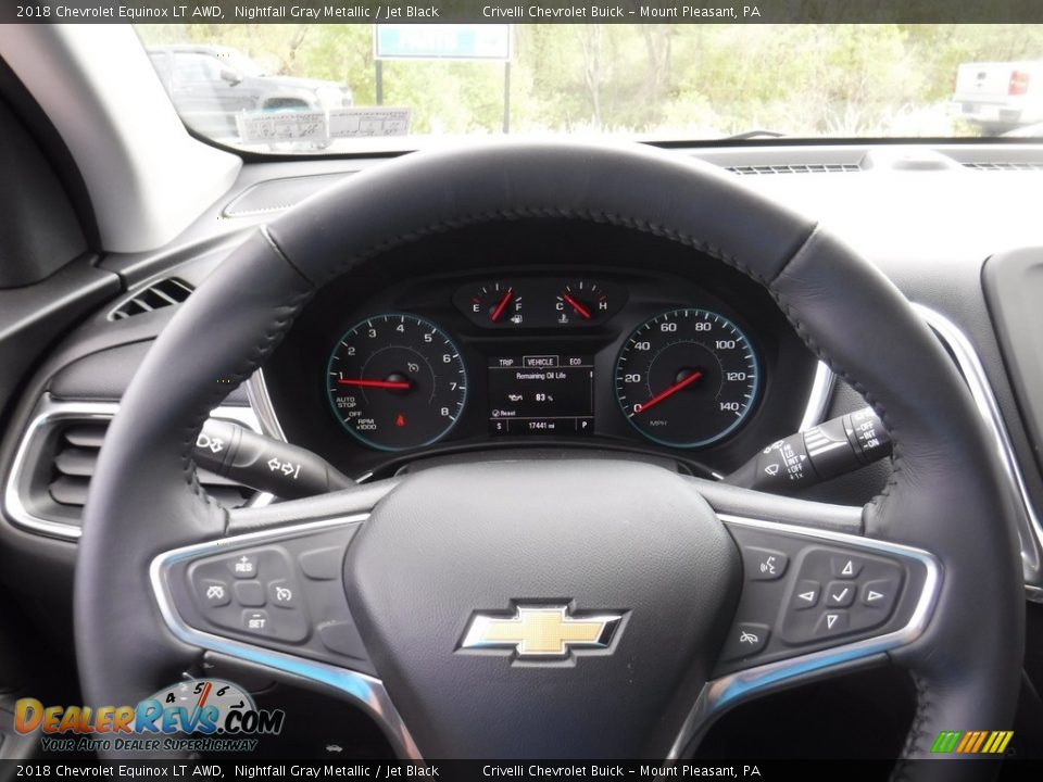 2018 Chevrolet Equinox LT AWD Nightfall Gray Metallic / Jet Black Photo #23