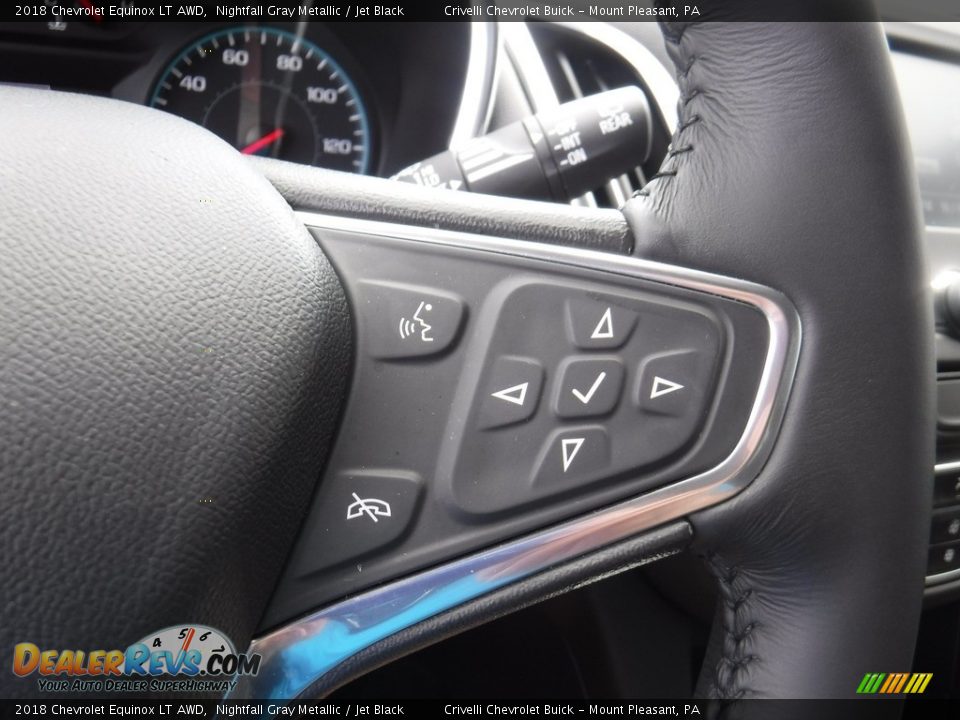 2018 Chevrolet Equinox LT AWD Nightfall Gray Metallic / Jet Black Photo #24