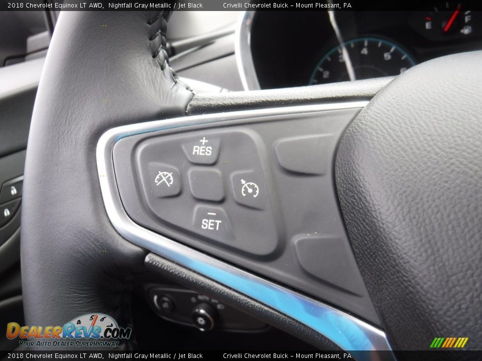 2018 Chevrolet Equinox LT AWD Nightfall Gray Metallic / Jet Black Photo #25