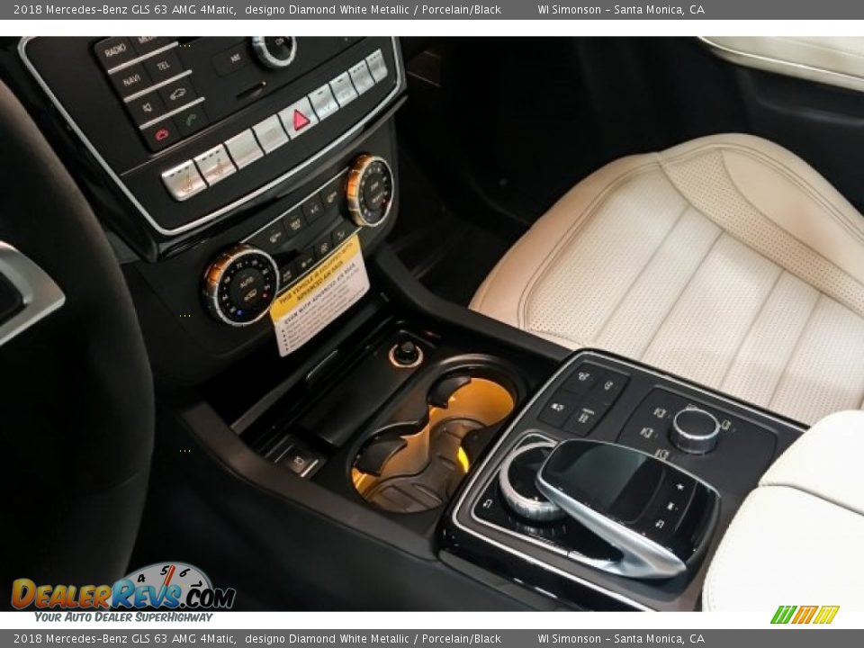 2018 Mercedes-Benz GLS 63 AMG 4Matic designo Diamond White Metallic / Porcelain/Black Photo #20
