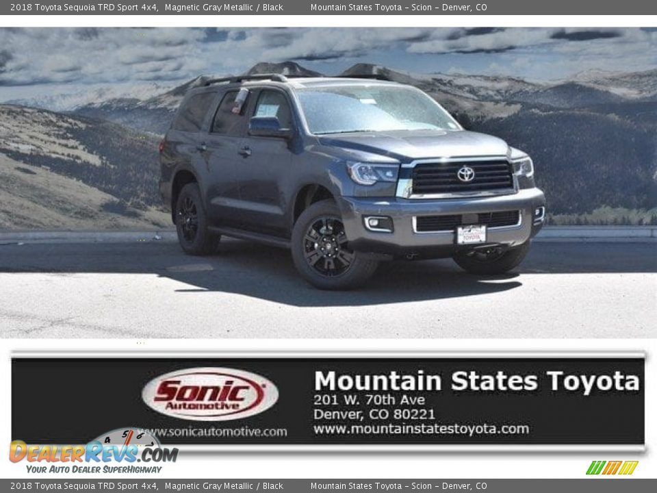 2018 Toyota Sequoia TRD Sport 4x4 Magnetic Gray Metallic / Black Photo #1