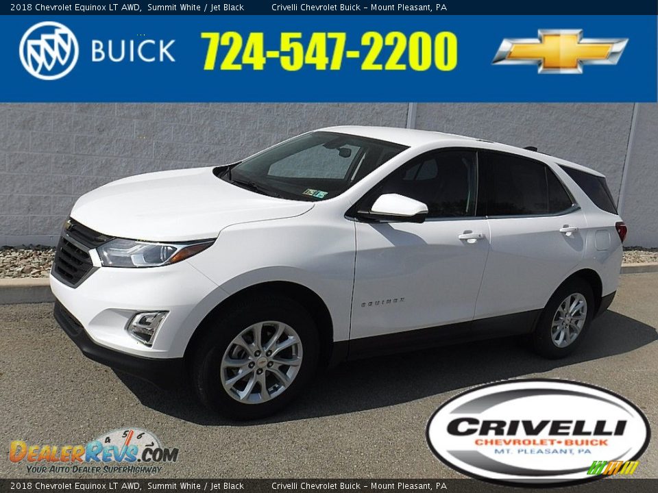 2018 Chevrolet Equinox LT AWD Summit White / Jet Black Photo #1