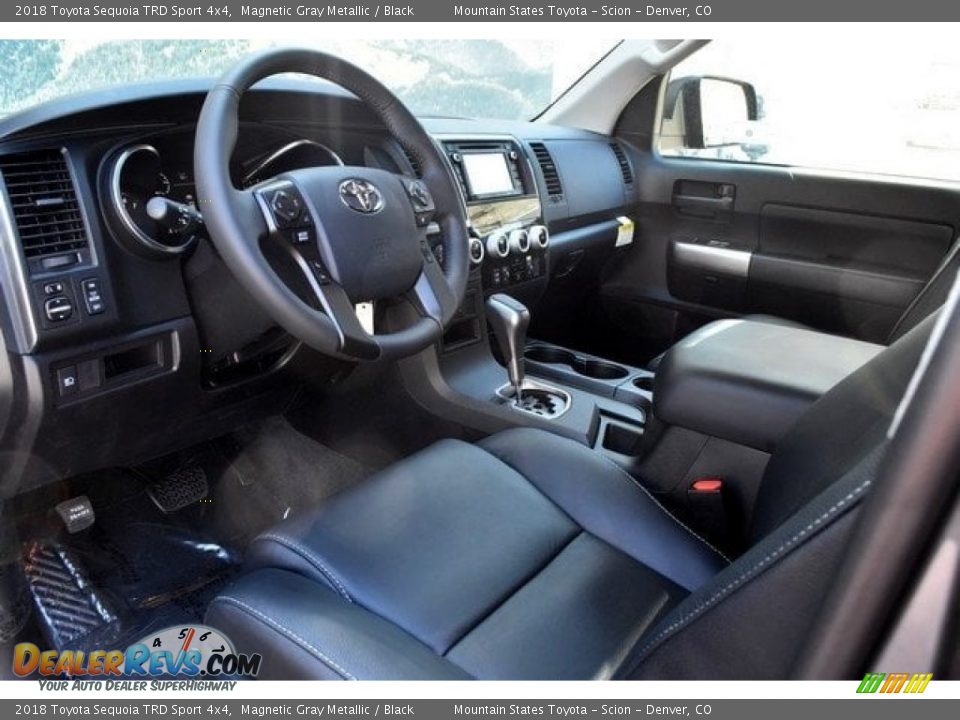 Black Interior - 2018 Toyota Sequoia TRD Sport 4x4 Photo #5