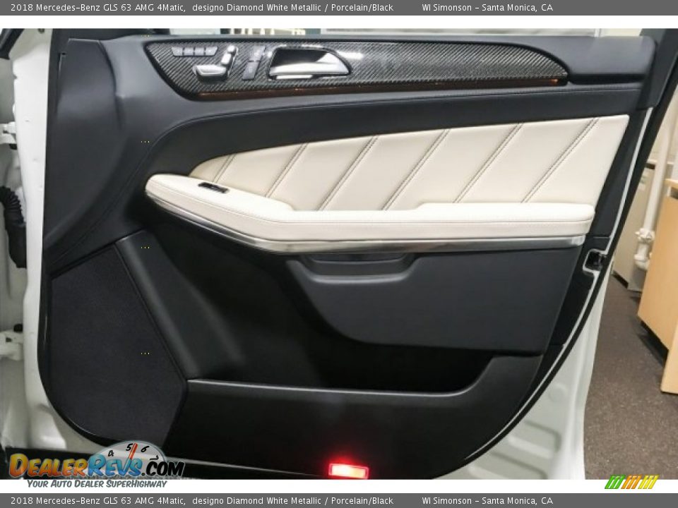 2018 Mercedes-Benz GLS 63 AMG 4Matic designo Diamond White Metallic / Porcelain/Black Photo #29