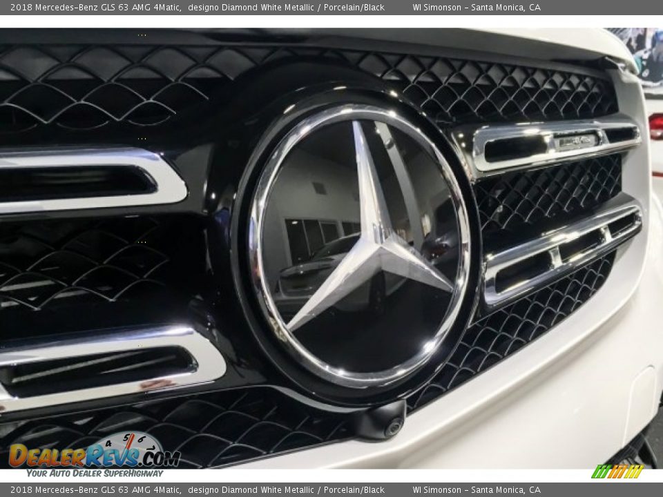 2018 Mercedes-Benz GLS 63 AMG 4Matic designo Diamond White Metallic / Porcelain/Black Photo #32