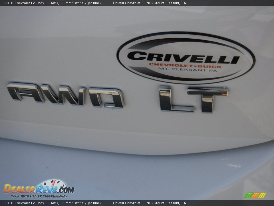 2018 Chevrolet Equinox LT AWD Summit White / Jet Black Photo #7