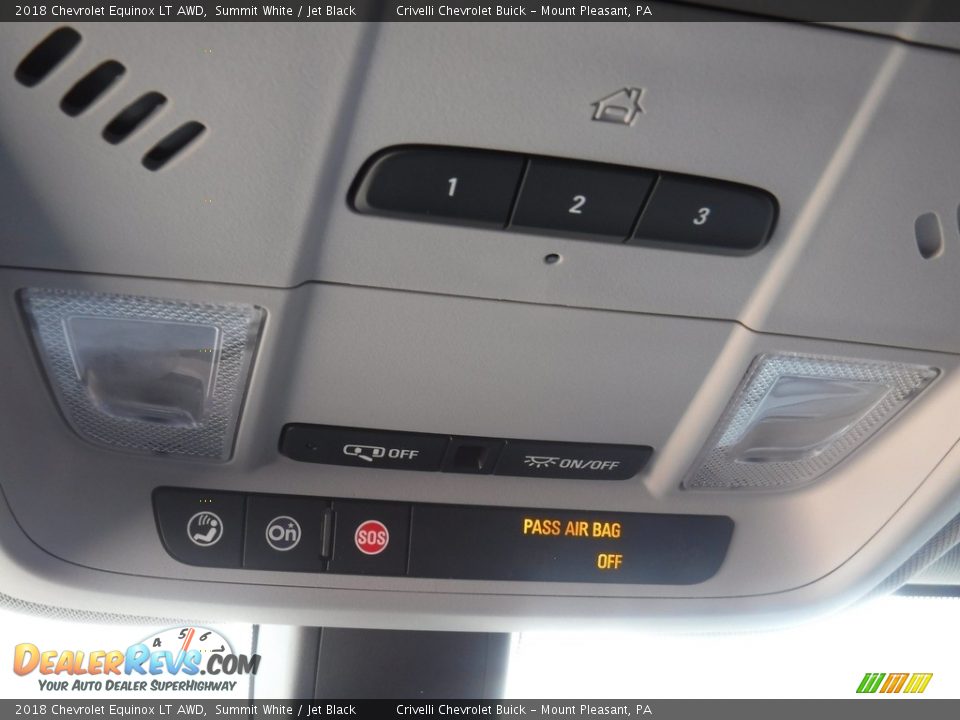 2018 Chevrolet Equinox LT AWD Summit White / Jet Black Photo #22