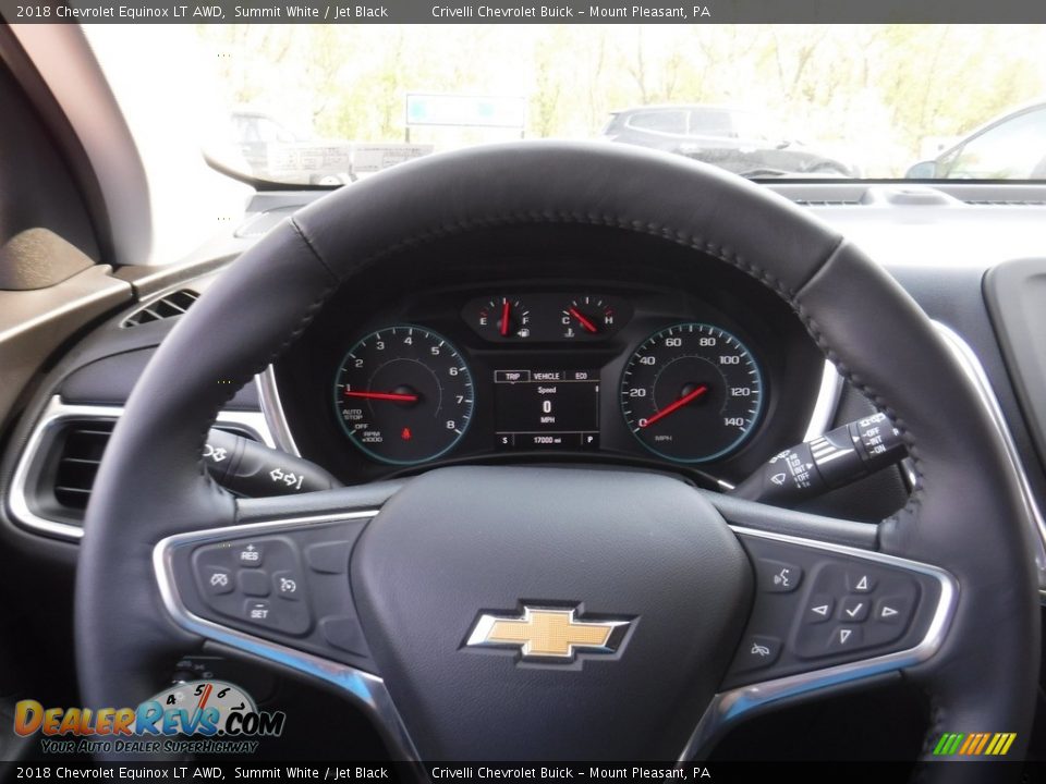 2018 Chevrolet Equinox LT AWD Summit White / Jet Black Photo #23