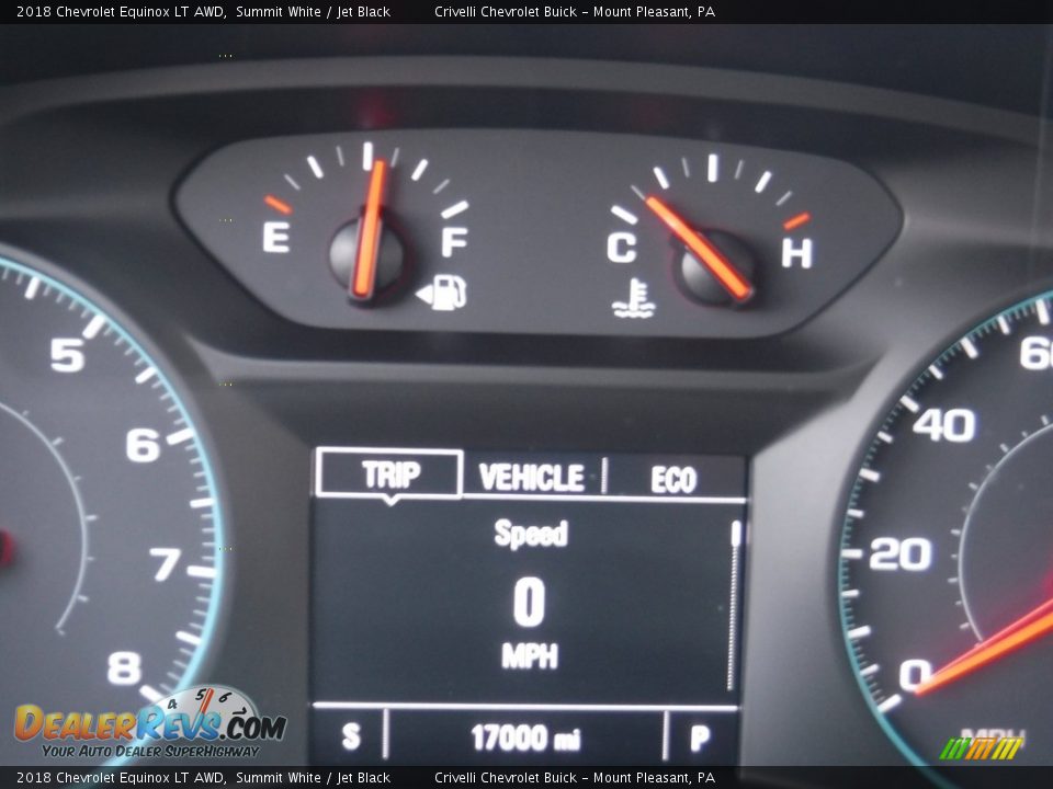 2018 Chevrolet Equinox LT AWD Summit White / Jet Black Photo #35