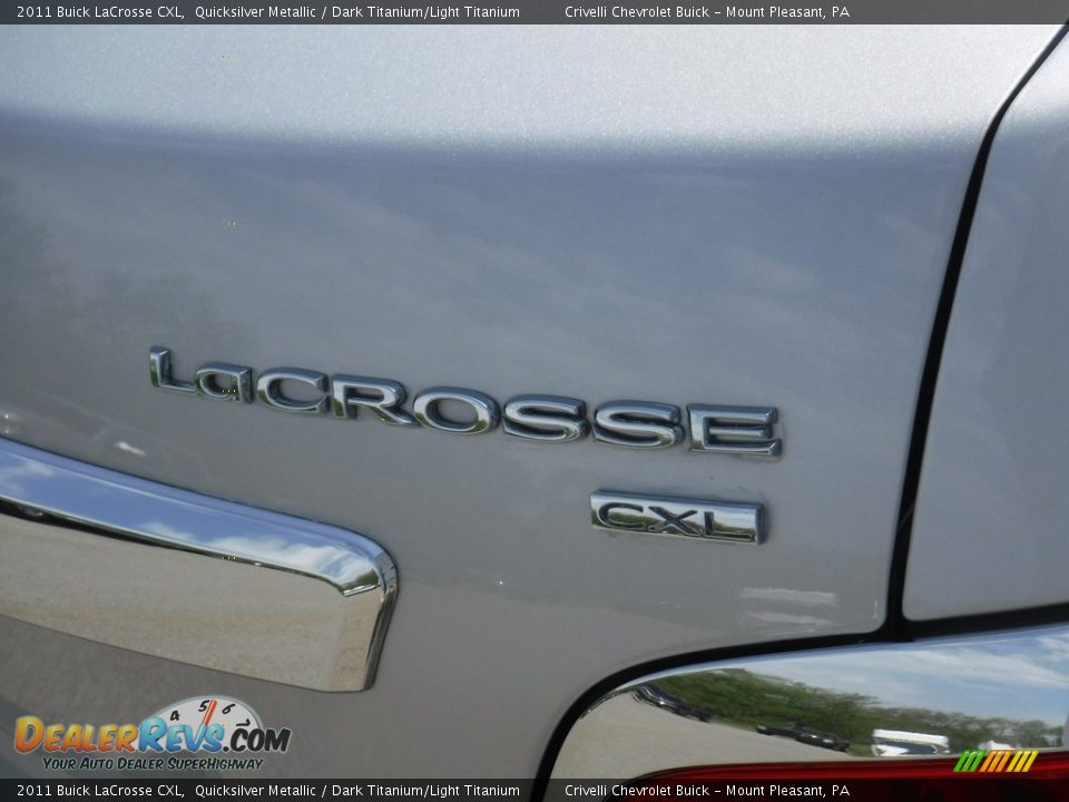 2011 Buick LaCrosse CXL Quicksilver Metallic / Dark Titanium/Light Titanium Photo #8
