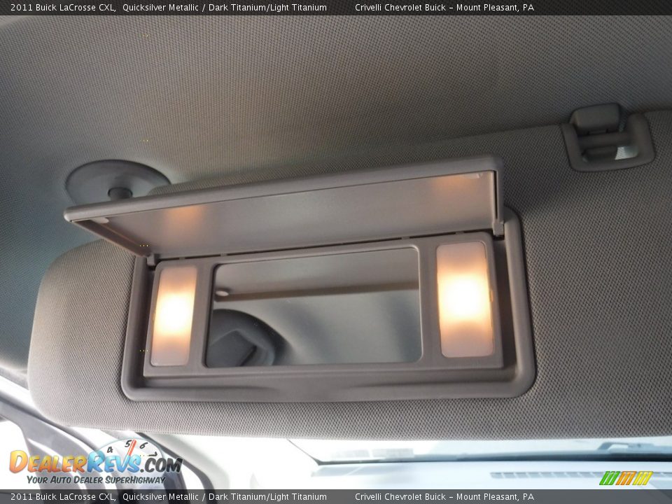2011 Buick LaCrosse CXL Quicksilver Metallic / Dark Titanium/Light Titanium Photo #25