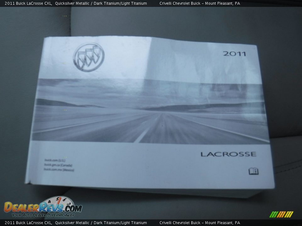 2011 Buick LaCrosse CXL Quicksilver Metallic / Dark Titanium/Light Titanium Photo #31