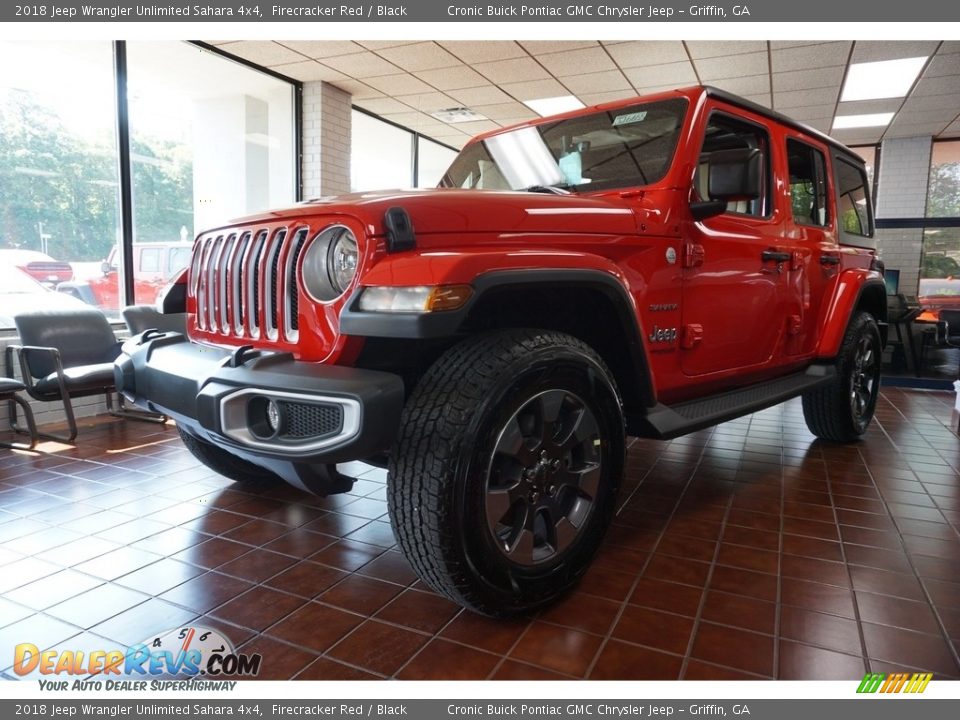2018 Jeep Wrangler Unlimited Sahara 4x4 Firecracker Red / Black Photo #3