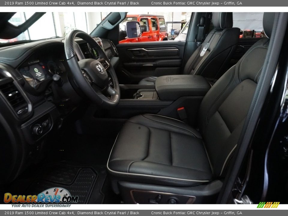 2019 Ram 1500 Limited Crew Cab 4x4 Diamond Black Crystal Pearl / Black Photo #4