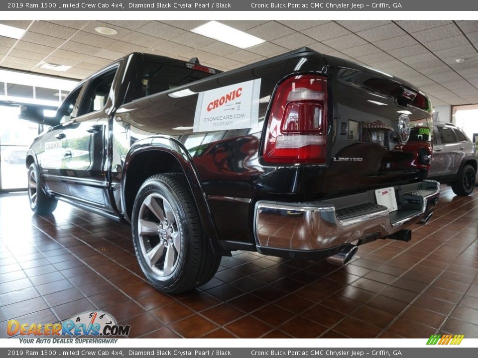 2019 Ram 1500 Limited Crew Cab 4x4 Diamond Black Crystal Pearl / Black Photo #12