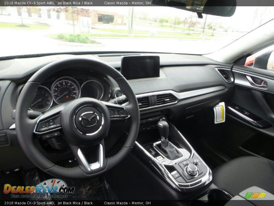 2018 Mazda CX-9 Sport AWD Jet Black Mica / Black Photo #3