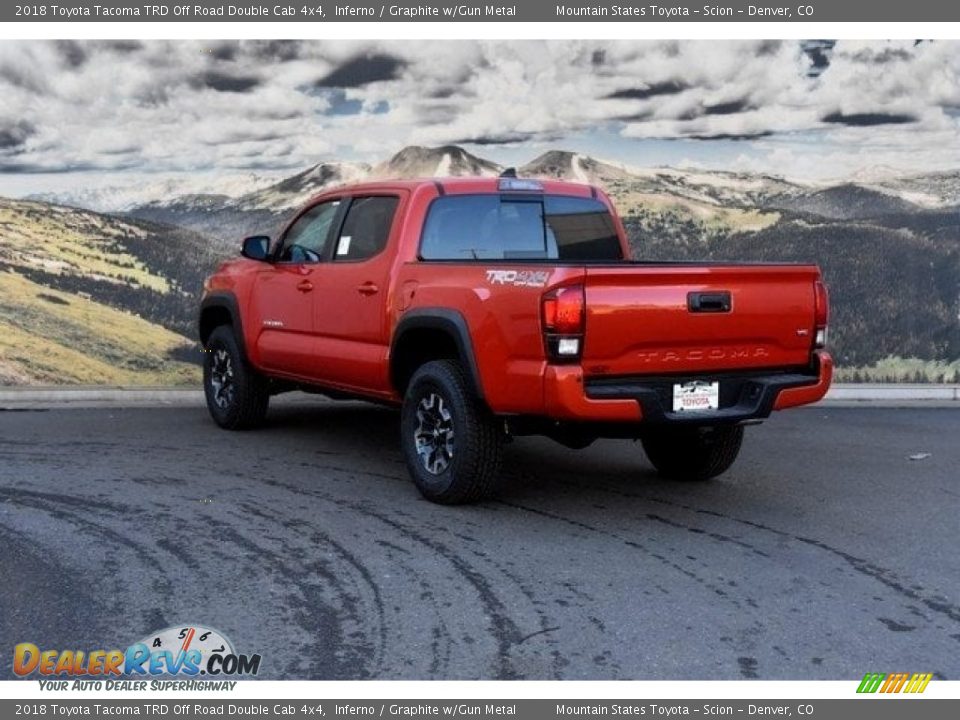 2018 Toyota Tacoma TRD Off Road Double Cab 4x4 Inferno / Graphite w/Gun Metal Photo #3