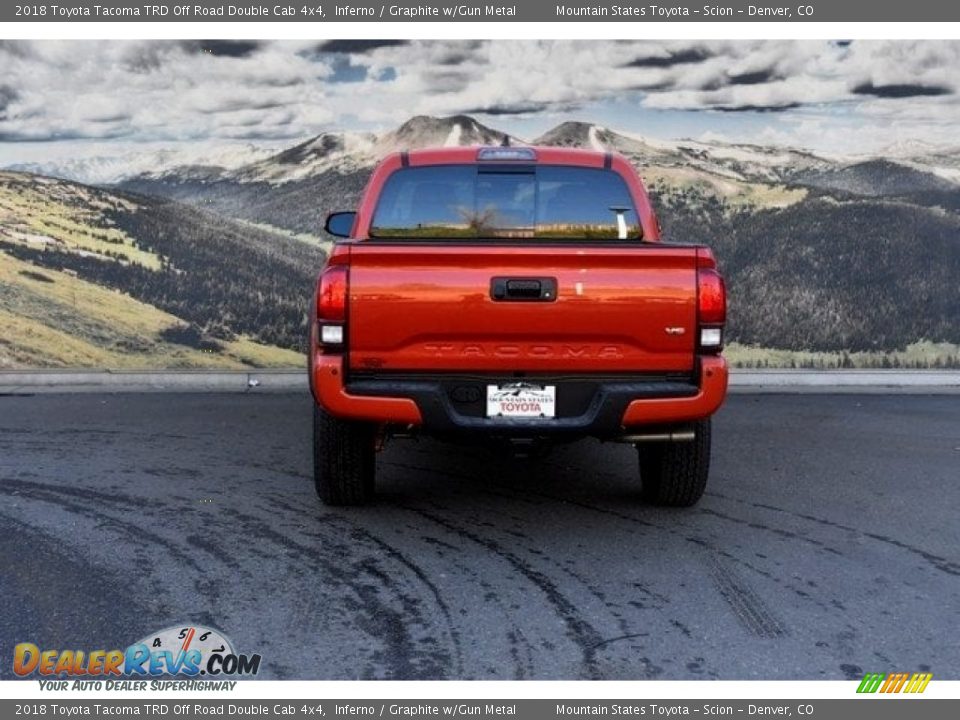 2018 Toyota Tacoma TRD Off Road Double Cab 4x4 Inferno / Graphite w/Gun Metal Photo #4