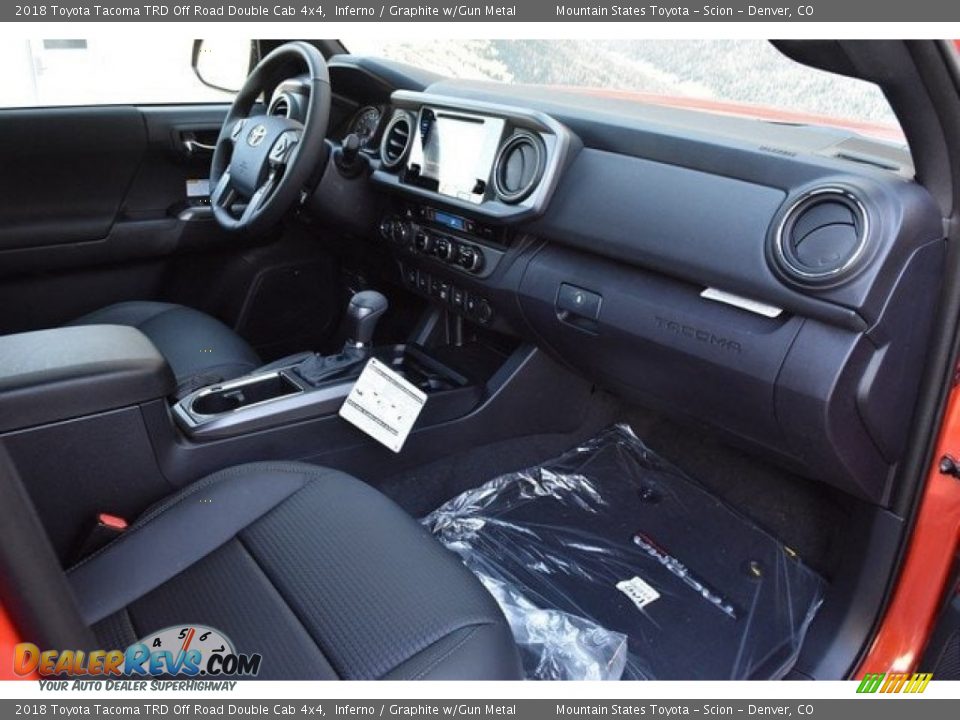 2018 Toyota Tacoma TRD Off Road Double Cab 4x4 Inferno / Graphite w/Gun Metal Photo #11