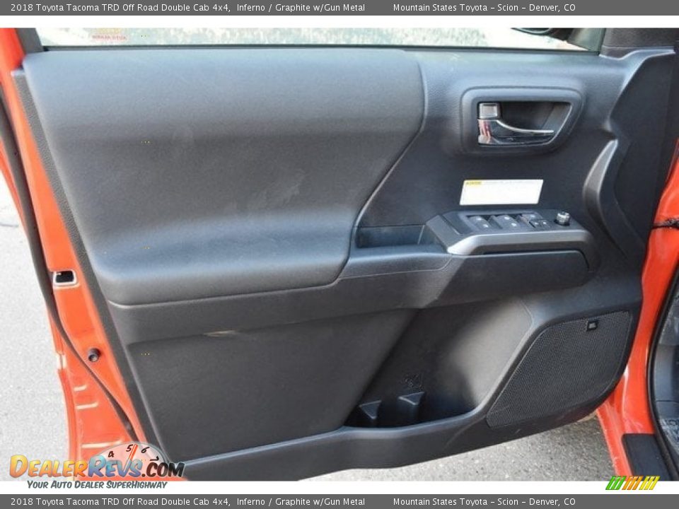 2018 Toyota Tacoma TRD Off Road Double Cab 4x4 Inferno / Graphite w/Gun Metal Photo #20