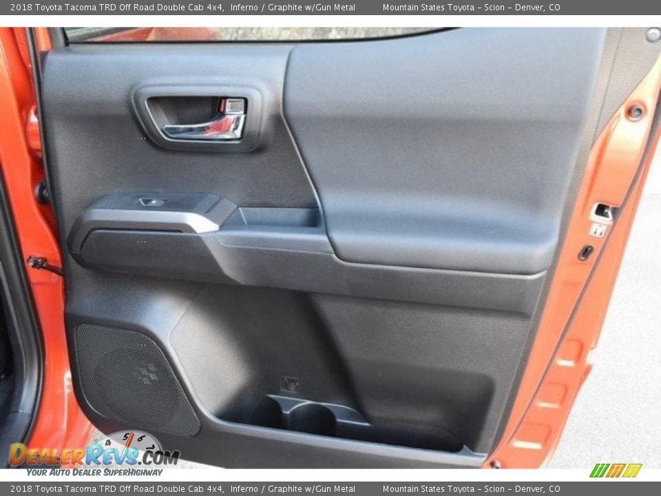 2018 Toyota Tacoma TRD Off Road Double Cab 4x4 Inferno / Graphite w/Gun Metal Photo #23