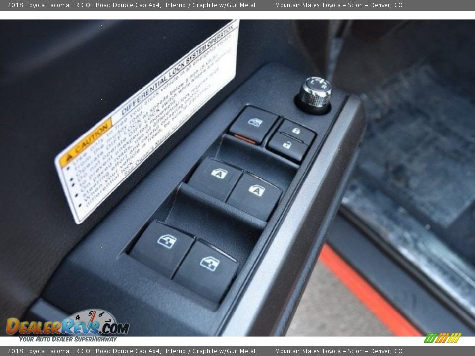 2018 Toyota Tacoma TRD Off Road Double Cab 4x4 Inferno / Graphite w/Gun Metal Photo #24