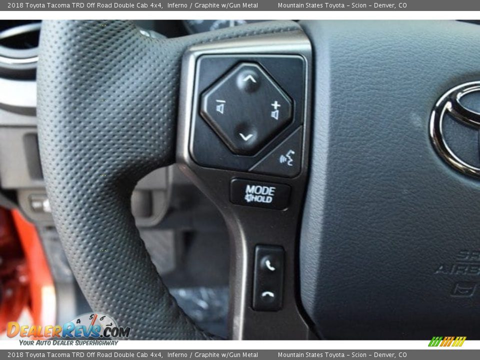 2018 Toyota Tacoma TRD Off Road Double Cab 4x4 Inferno / Graphite w/Gun Metal Photo #26