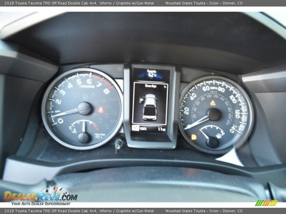 2018 Toyota Tacoma TRD Off Road Double Cab 4x4 Inferno / Graphite w/Gun Metal Photo #28