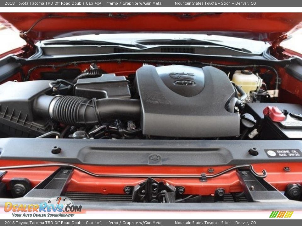 2018 Toyota Tacoma TRD Off Road Double Cab 4x4 Inferno / Graphite w/Gun Metal Photo #31