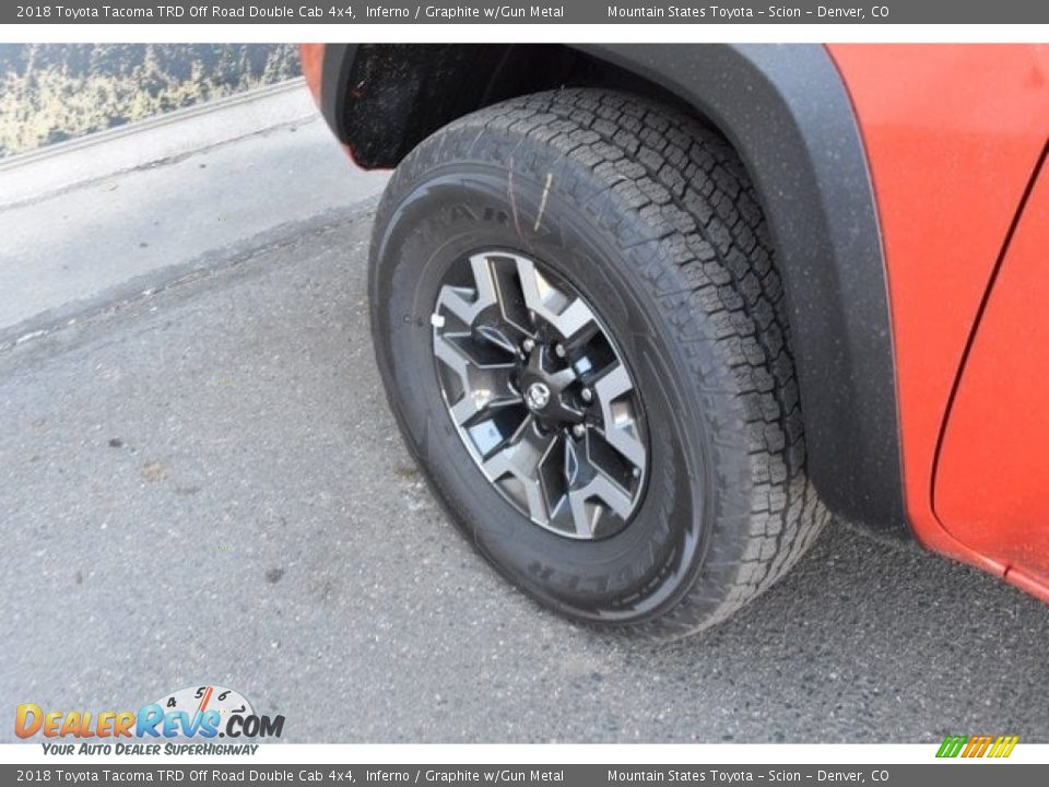 2018 Toyota Tacoma TRD Off Road Double Cab 4x4 Inferno / Graphite w/Gun Metal Photo #32