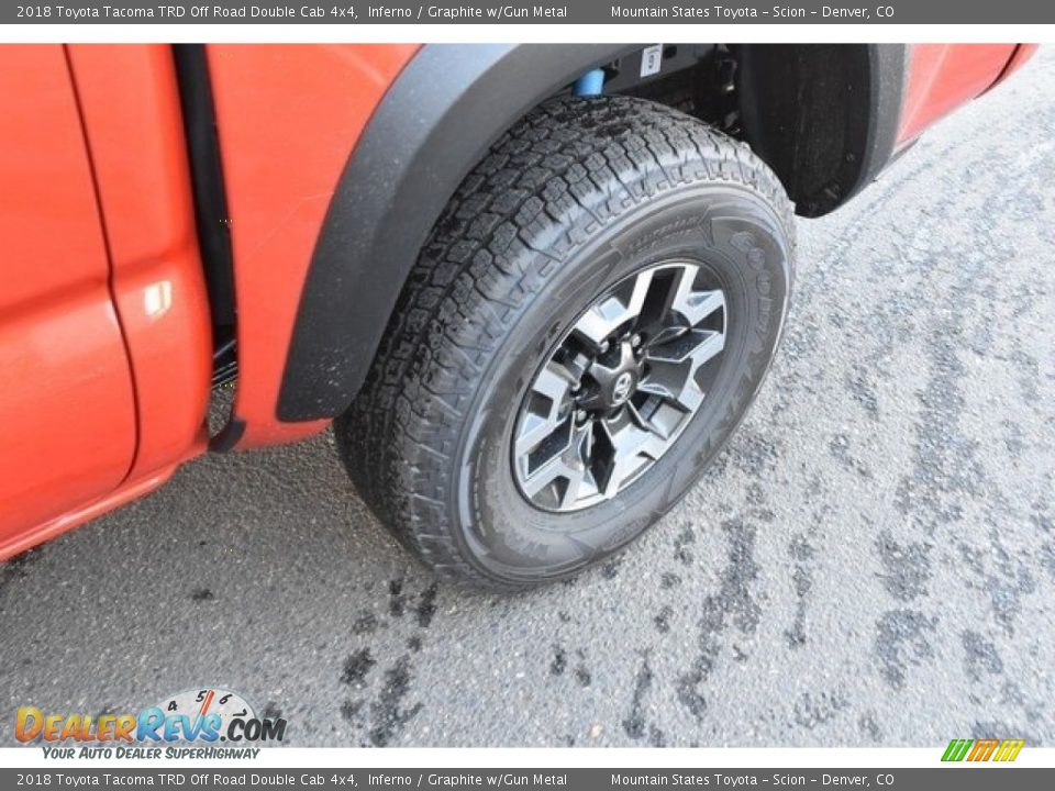 2018 Toyota Tacoma TRD Off Road Double Cab 4x4 Inferno / Graphite w/Gun Metal Photo #33